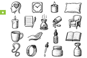 Sleep Wellness Engraving Icons, an Object Graphic by RT Studio (Thumbnail 1 of 4)