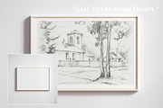 White frame mockup close up, an Advertising Mockup by Artjafara (Thumbnail 2 of 5)