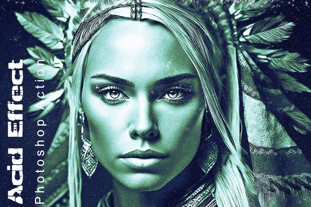 Acid Effect Photoshop Action, an Action Add-On by Studio Retouch (Photo 1 of 11)