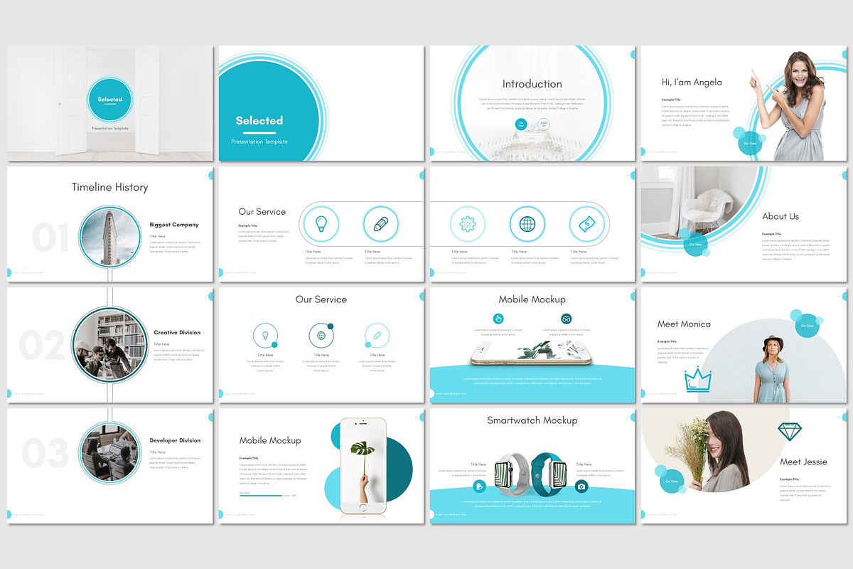 Selected - Google Slides Template, a Presentation Template by inspirasign
