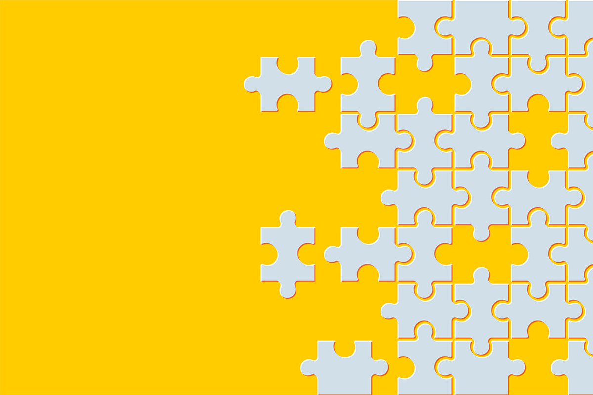 Puzzle pieces background, a Background Graphic by Volyk (Photo 1 of 5)