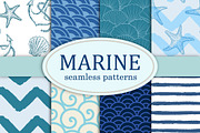 Marine patterns collection, a Pattern Graphic by DruZhi Art (Thumbnail 1 of 2)