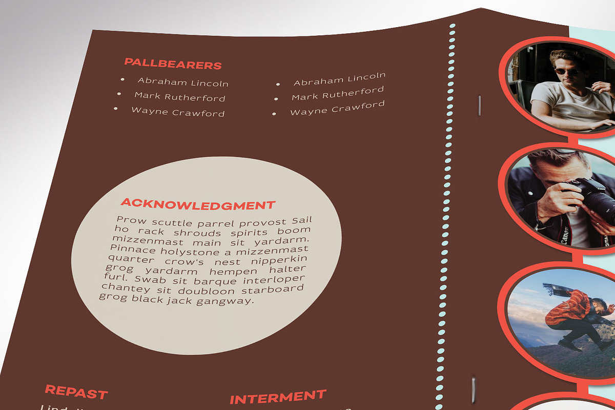 Circles Funeral Program Word 8 Pages, a Brochure Template by Godserv Designs (Photo 8 of 10)