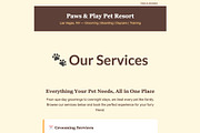 Pet Services Email Kit — 4 Emails, an Email Template by Art Club (Thumbnail 2 of 3)