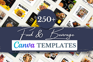 250 Food & Beverage Templates