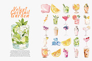 preppy cocktail clipart bundle, a Decorative Illustration by Patishop Art (Thumbnail 5 of 13)