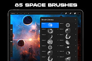 Procreate Galaxy Brushes, a Brush Add-On by Nurmiftah (Thumbnail 2 of 10)