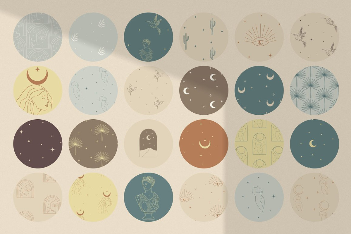 Bohemian Modern Patterns Collection., a Pattern Graphic by Olya Creative (Photo 3 of 5)