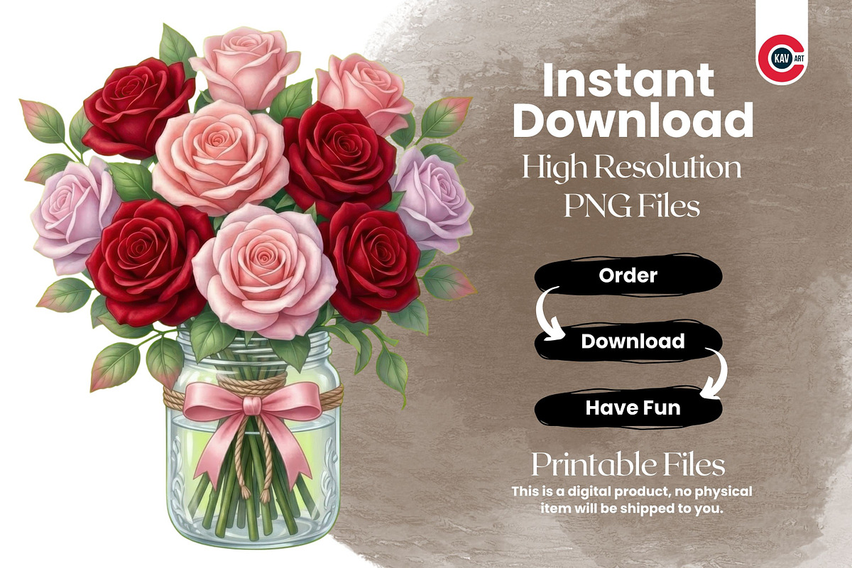 Cozy Valentine Romantic Clipart, an Object Illustration by C-Kav (Photo 13 of 14)