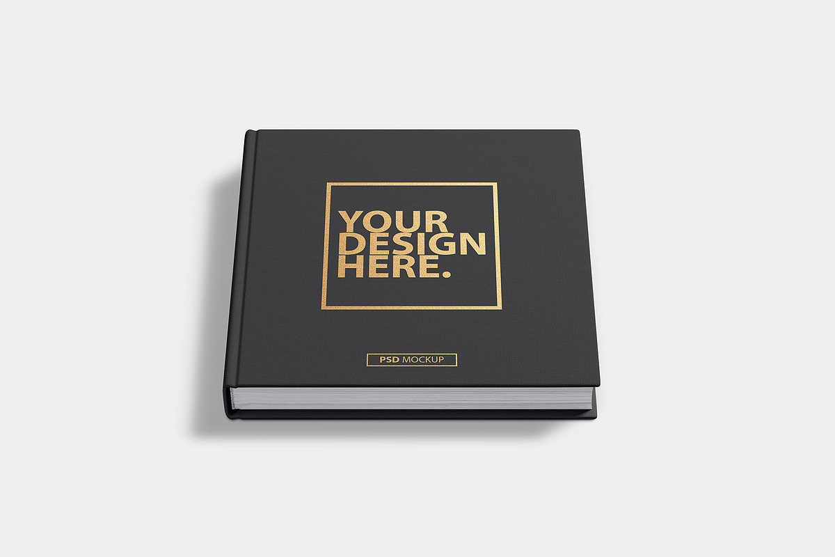 Square Book PSD Mockup, a Books & Magazine Mockup by GreatFruit (Photo 2 of 6)