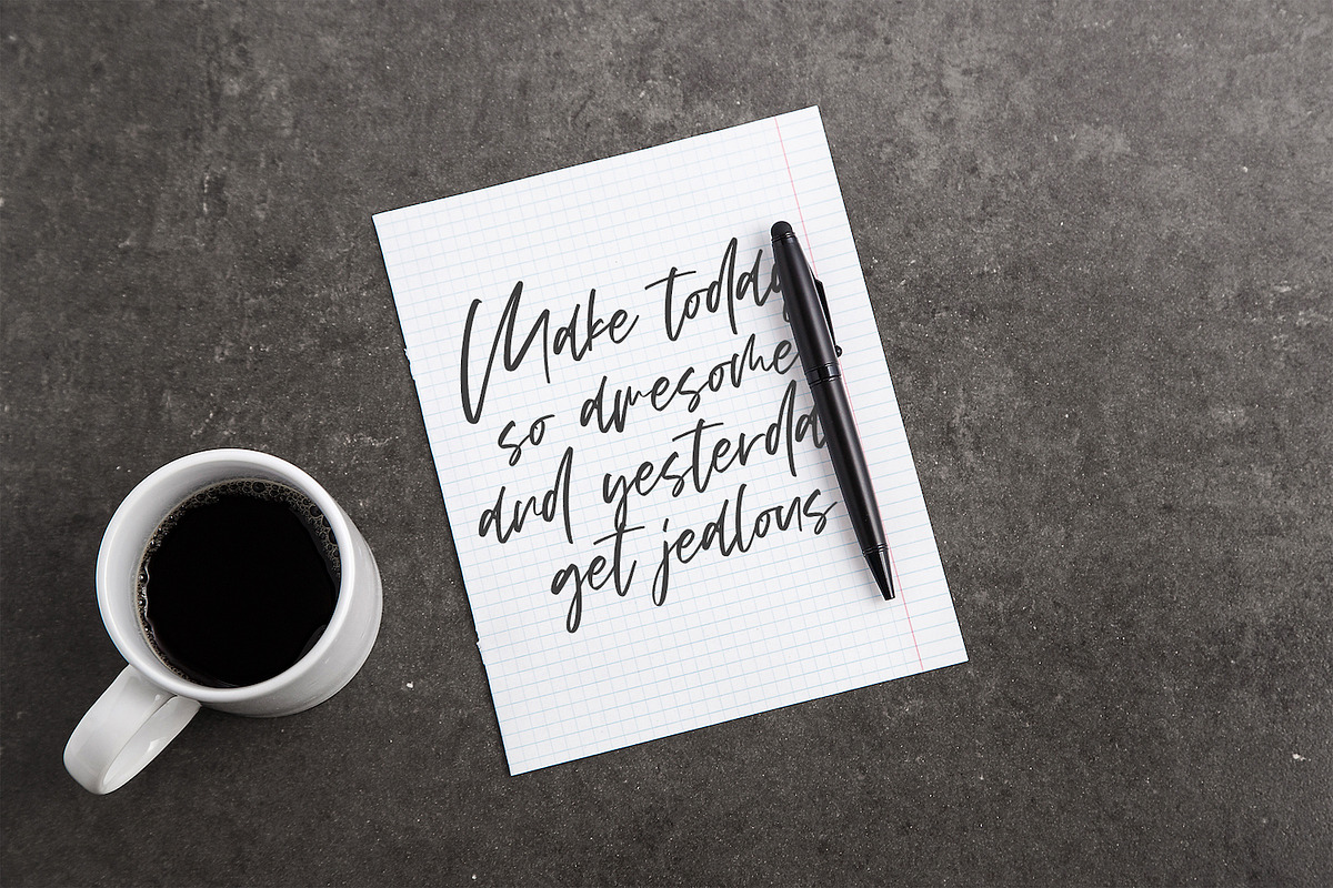 Vezthisory - Handwritten Font, a Script Font by StringLabs (Photo 7 of 9)