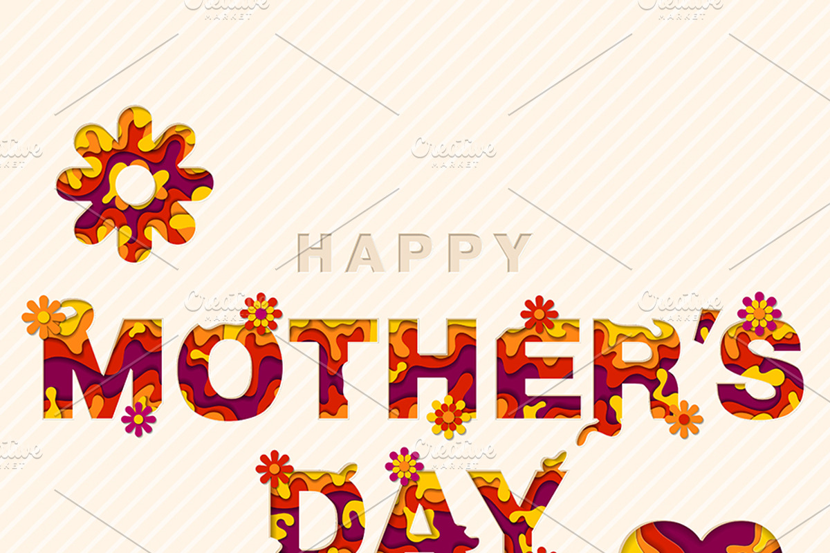 Mothers Day Invitation Cards, a Decorative Illustration by TAlex (Photo 2 of 6)