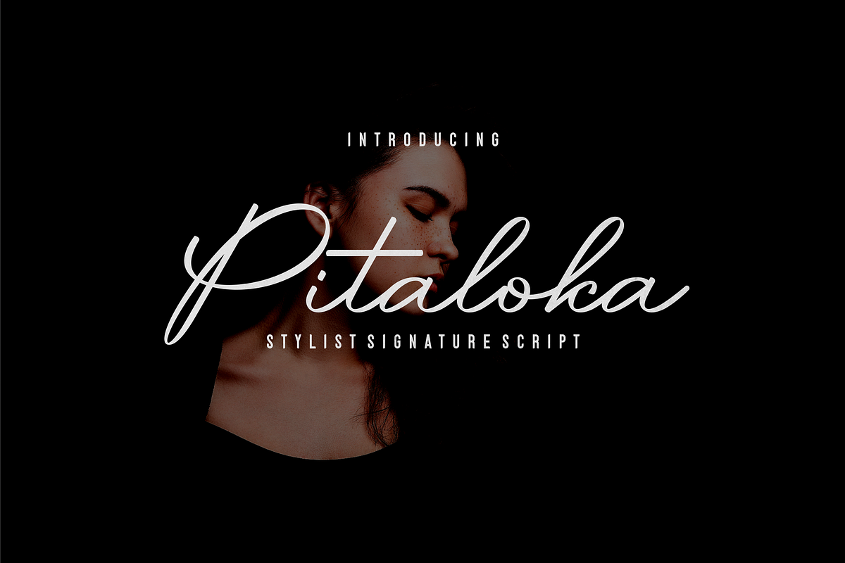 Pitaloka Stylish Signature Font, a Script Font by Naufal Labs (Photo 1 of 10)