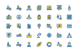 75 Human Resources Vector Icons