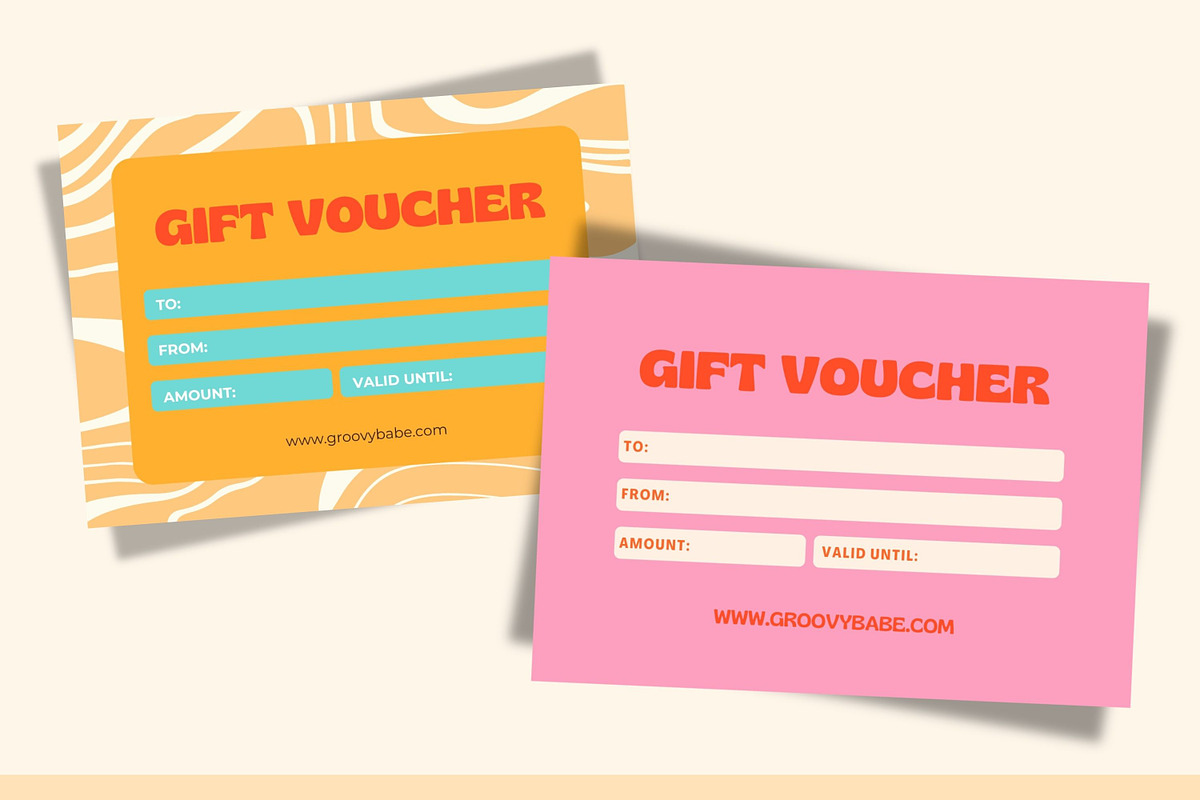 Retro-Chic Gift Voucher Templates, a Card Template by Hell Yeah Designs (Photo 4 of 5)