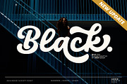 Black - Rounded Script Font, a Script Font by HRDR (Thumbnail 1 of 13)