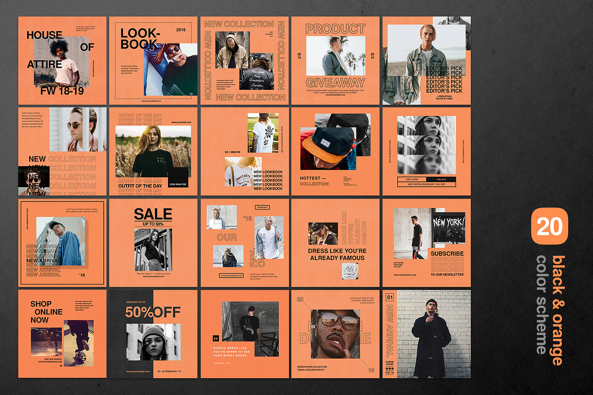 Instagram Bundle - Streetwear, a Social Media Template by muhisya (Photo 3 of 10)
