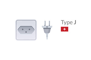 The Type J Electrical Plug and, a Technology Illustration by the8monkey