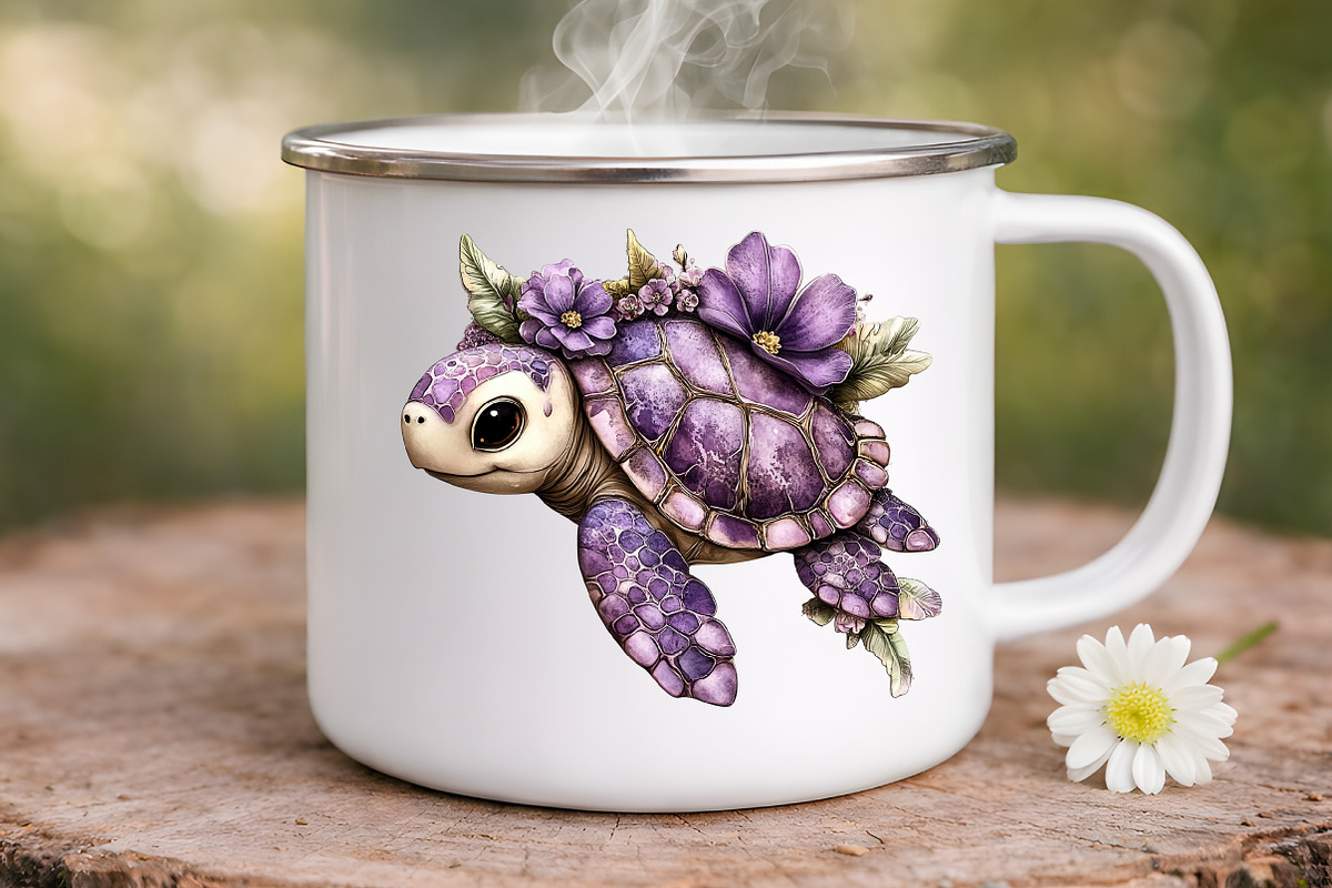 summer sea turtle clipart, an Illustration by GatewayDesign (Photo 8 of 9)