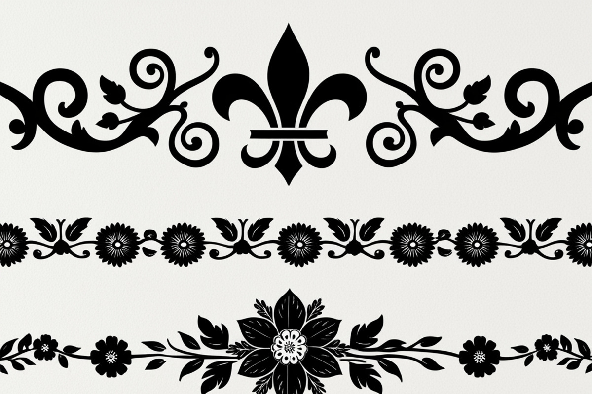 Beautiful floral decoration elements, an Illustration by Amazin_art (Photo 11 of 17)
