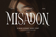 Misadon Elegant Ligature Serif Font, a Serif Font by Perfectype (Thumbnail 1 of 6)
