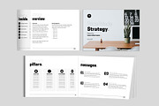 Black Social Media Strategy Template, a Presentation Template by InkBlue Templates (Thumbnail 3 of 4)