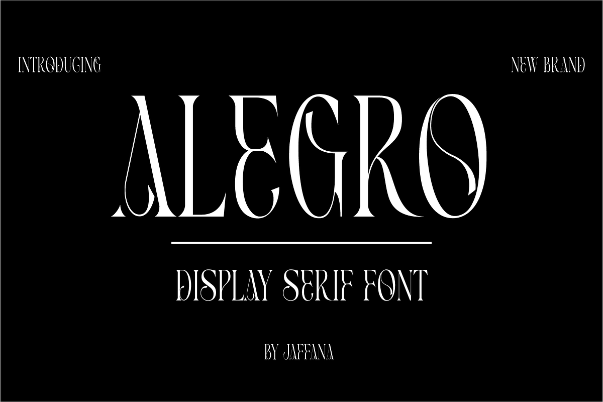 ALEGRO, a Serif Font by jaffana.co (Photo 1 of 4)