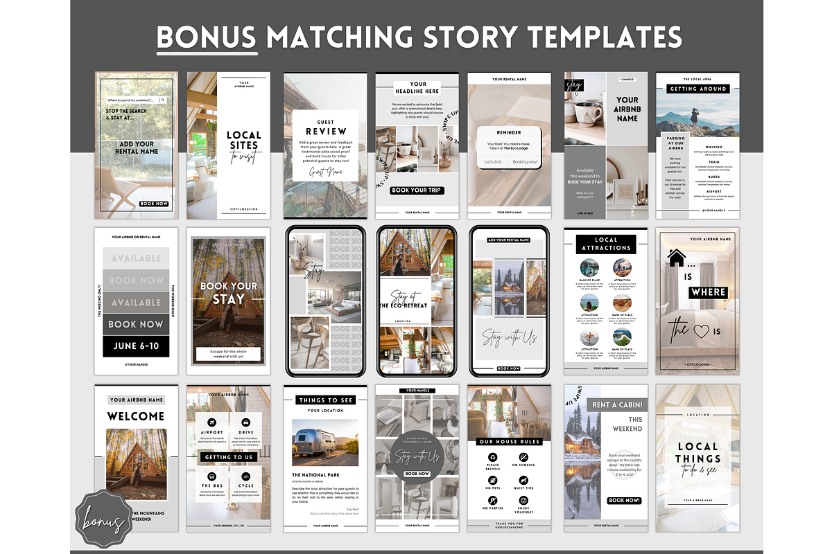 Instagram Post Templates for Airbnb, a Social Media Template by Templatables (Photo 9 of 12)