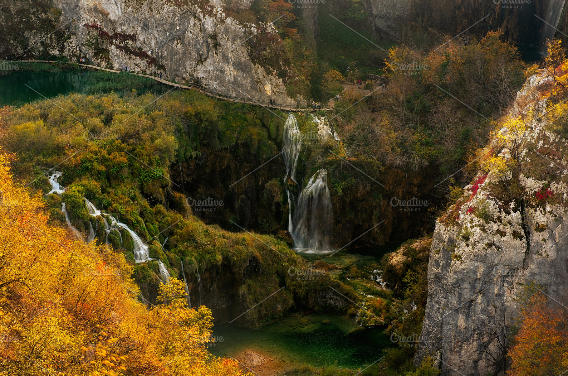 Autumn colors and waterfalls of, a Nature Photo by Nature and travel