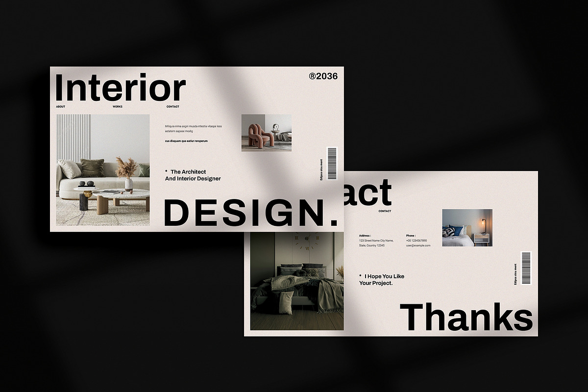 Interior Design Template | CANVA, a Presentation Template by TemplateFolio-Shop (Photo 13 of 17)