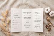 Minimalist Wedding Program Template, an Invitation Template by Arslan (Thumbnail 4 of 4)