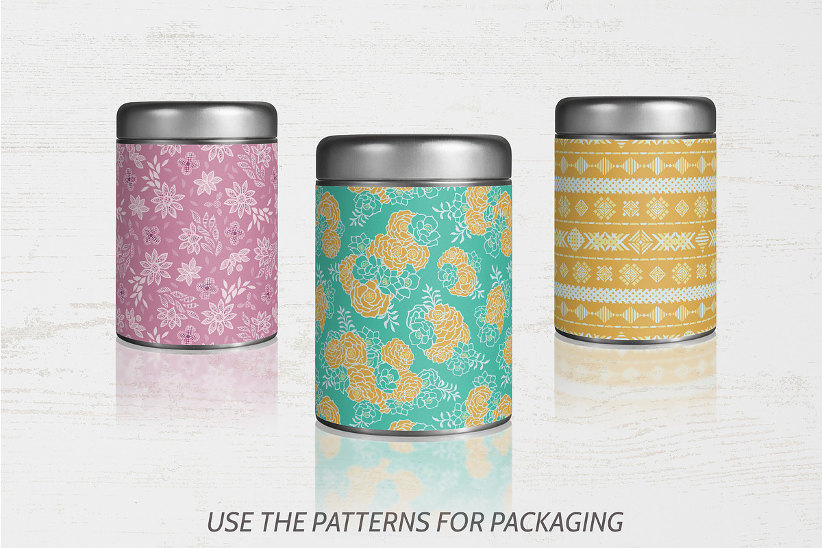 10 Seamless Vector Folk Patterns, a Pattern Graphic by Agnes Somogyi PATTERNS (Photo 3 of 6)