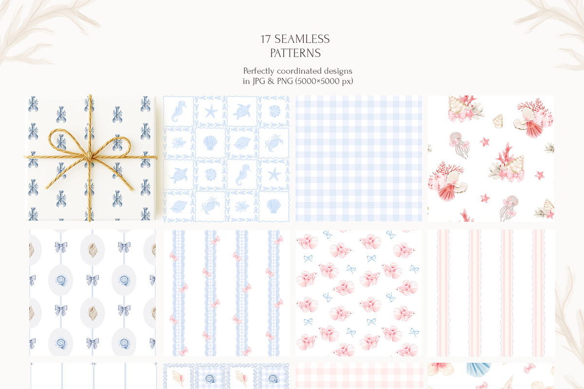 Dreamy Sea Watercolor Collection, a Decorative Illustration by Eva Gentle (Photo 11 of 12)