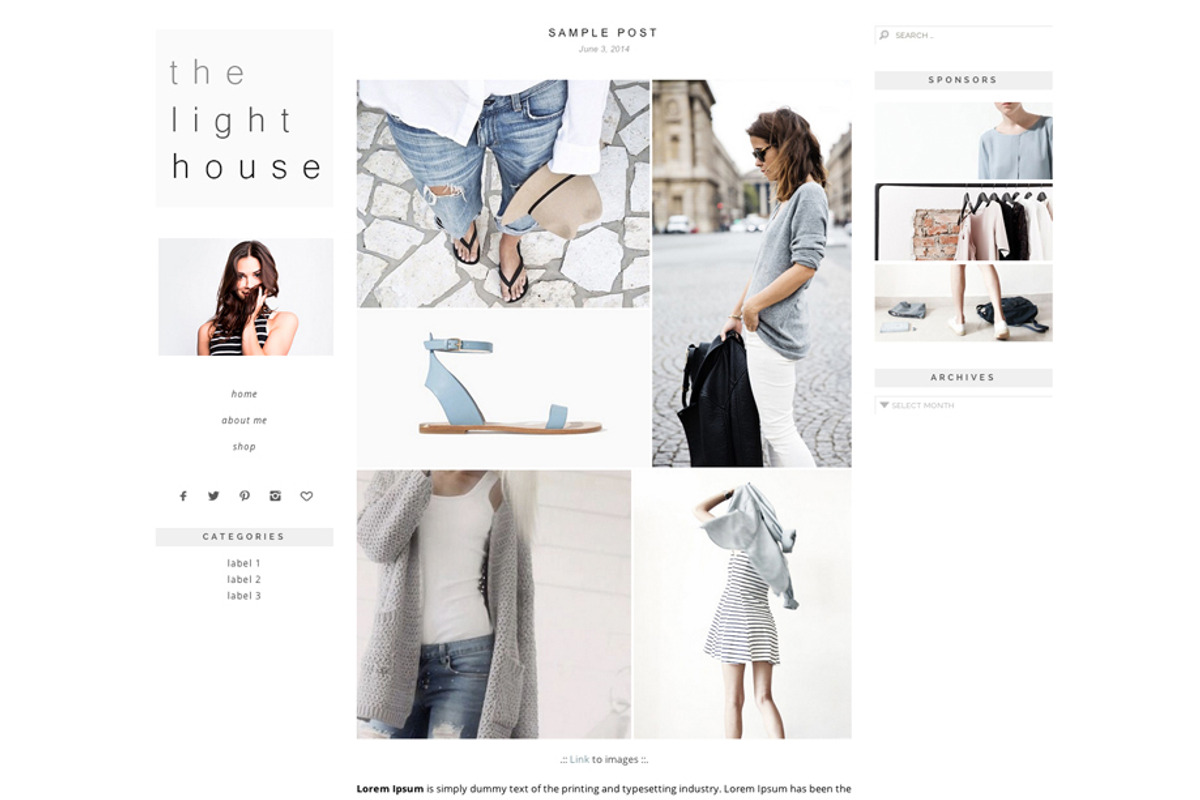 Responsive WP Theme - Lighthouse, a WordPress Template by Light Morango (Photo 3 of 4)