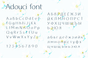Hand written font. Adouci letters, a Sans Serif Font by Volf Mockups (Thumbnail 2 of 9)