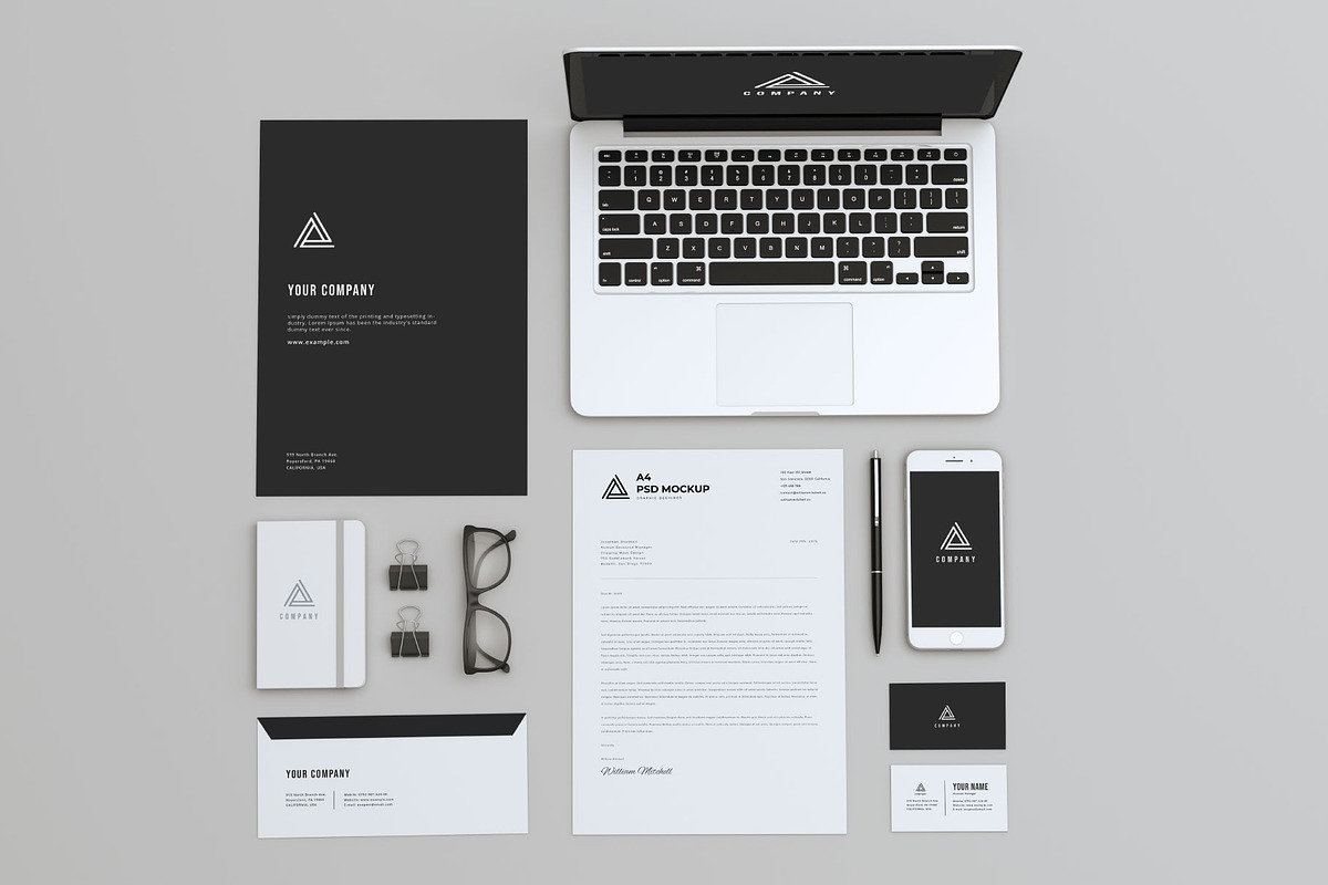 Professional Stationary Mockup V1, a Product Mockup by Designrepos (Photo 1 of 5)