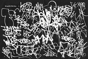 105 Graffiti & Torn Paper PNG Vol.3