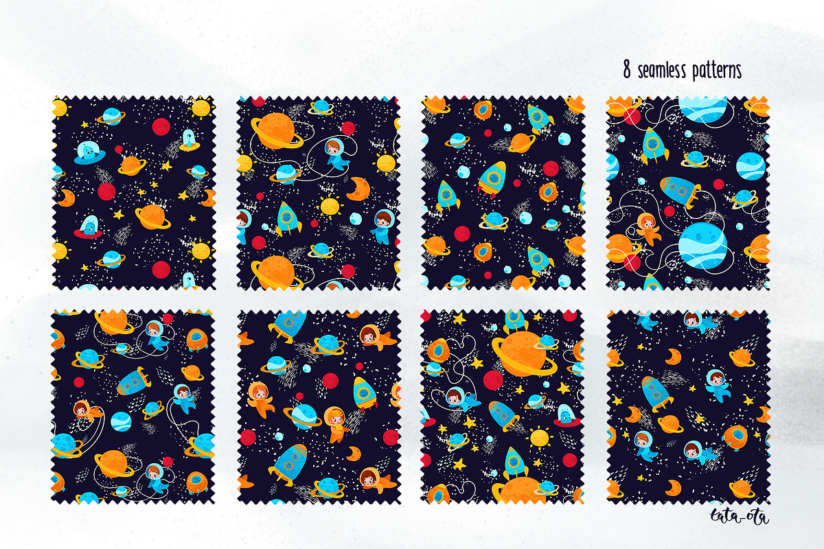 Space Adventure, a Decorative Illustration by tata_ota (Photo 4 of 7)