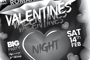 Valentines Flyer, a Flyer Template by regalDRAW