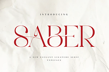 Saber - Elegant Serif Font