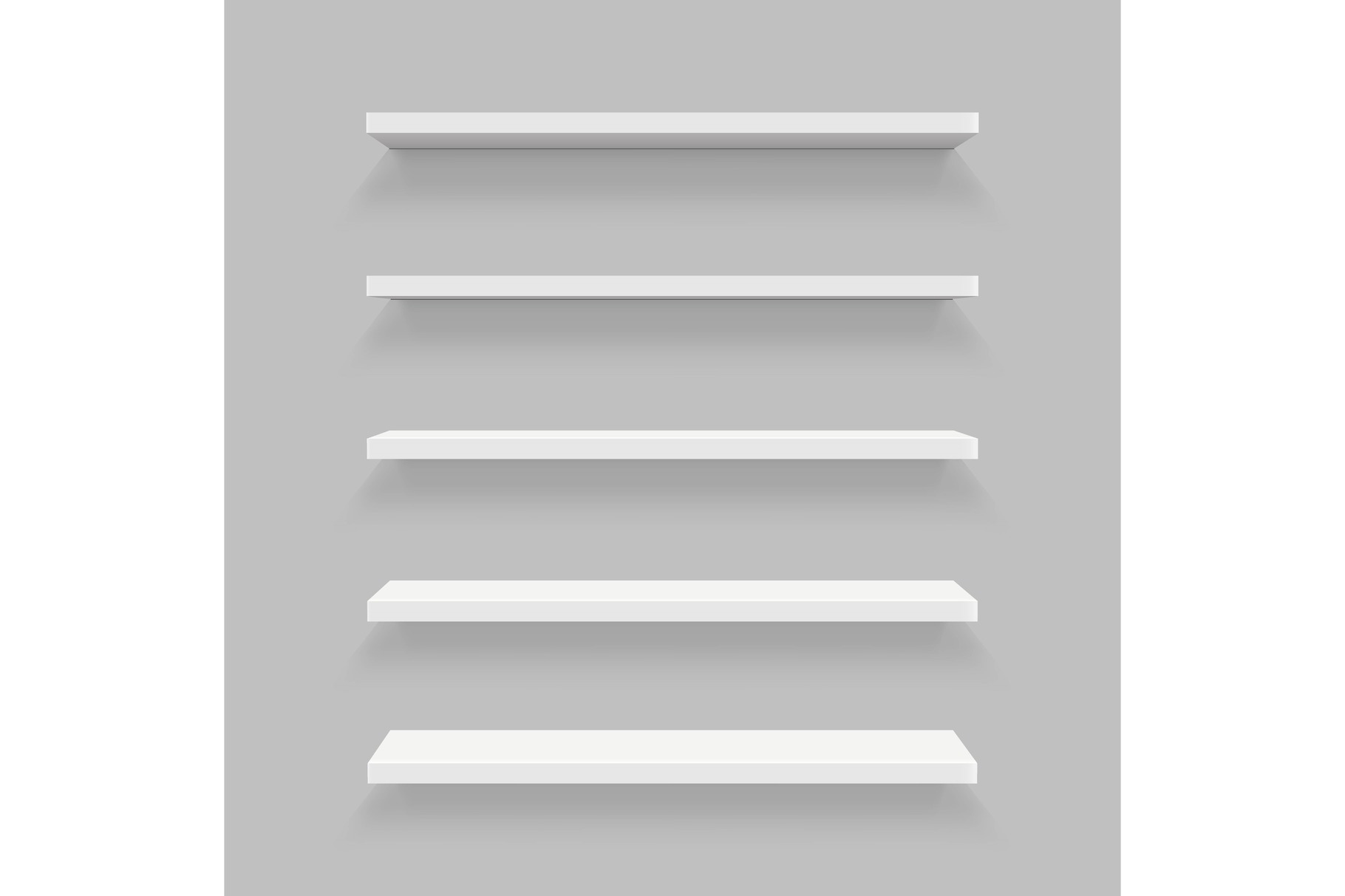 Empty Shop Shelves Template Mockup by Happy Vector  Creative Market