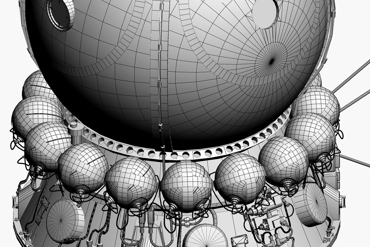 Russian Spaceship Vostok 1, a Cars & Vehicle 3D Model by Mechanik (Photo 10 of 17)