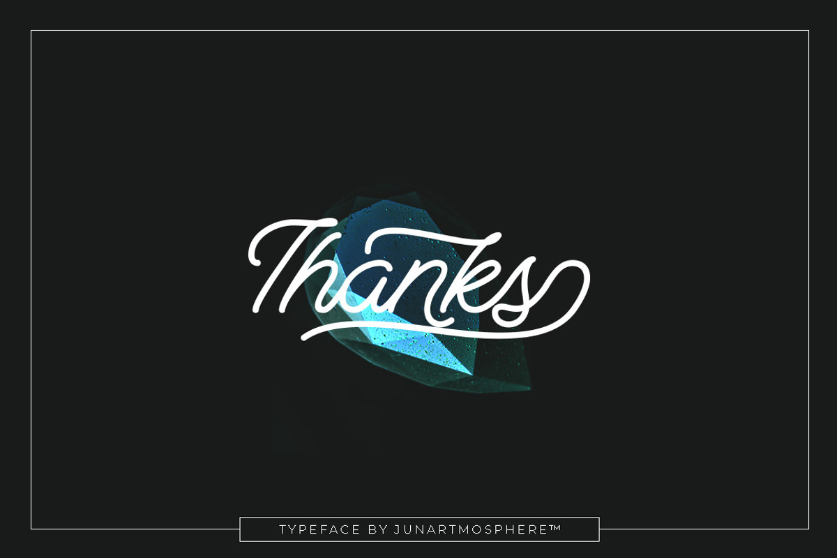 Berliana Monoline + Extrass, a Script Font by junartmosphere (Photo 10 of 10)