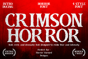 Crimson Horror Horror Font, a Font by PutraCetol Studio (Thumbnail 1 of 11)