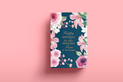 Pink & Navy Blue Greeting Card, a Card Template by Nordic.Arg (Thumbnail 4 of 5)