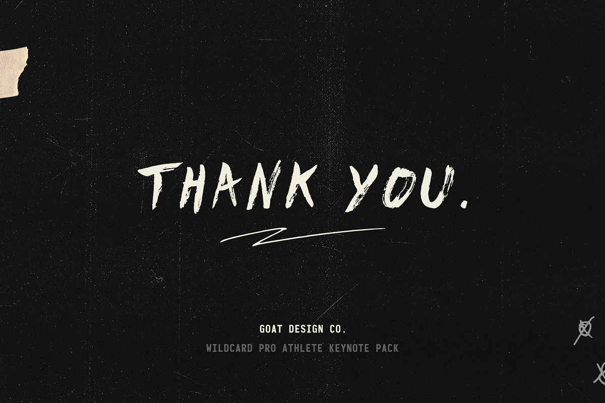 WILDCARD - PRO ATHLETE KEYNOTE PACK, a Presentation Template by GOAT Design Co. (Photo 13 of 13)