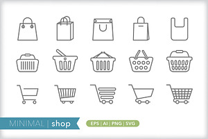 Minimal Shop Icons