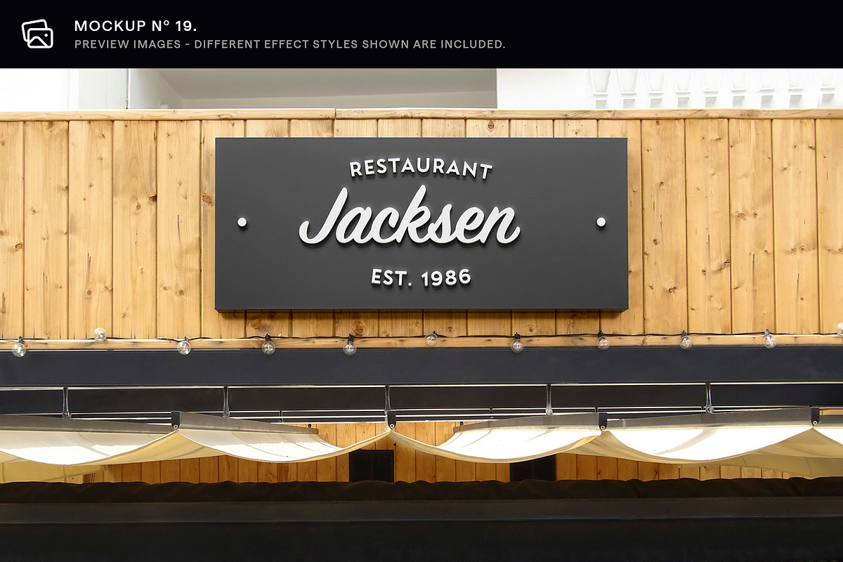 30 Signs & Facade Logo Mockups - V3, an Advertising Mockup by Asylab (Photo 26 of 38)