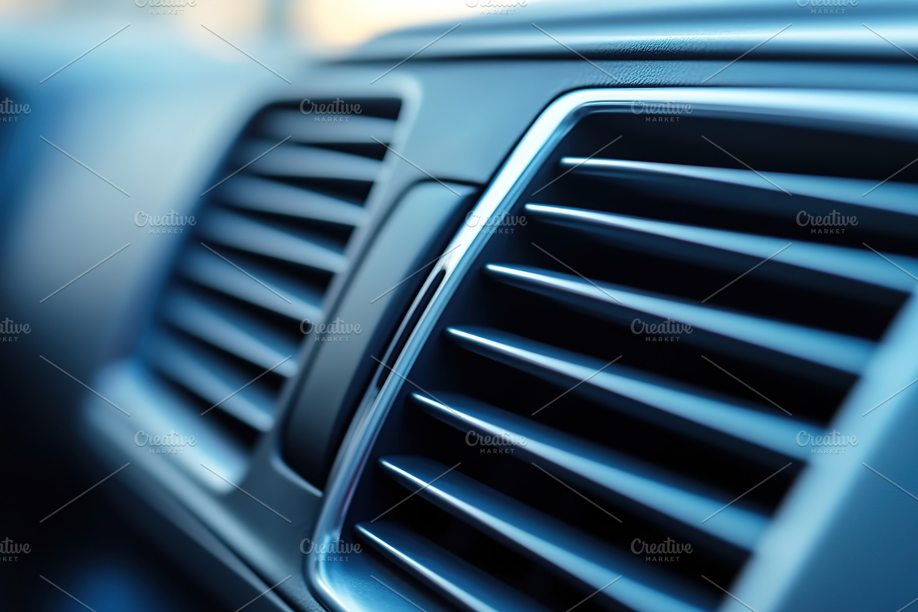 Air vent in car blowing out cold air on a warm day, a Transportation Photo by AlyaAnd
