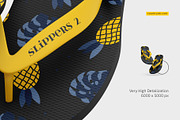 Flip-Flop Slippers Mockup Set, a Bottom Mockup by Country4k (Thumbnail 3 of 4)